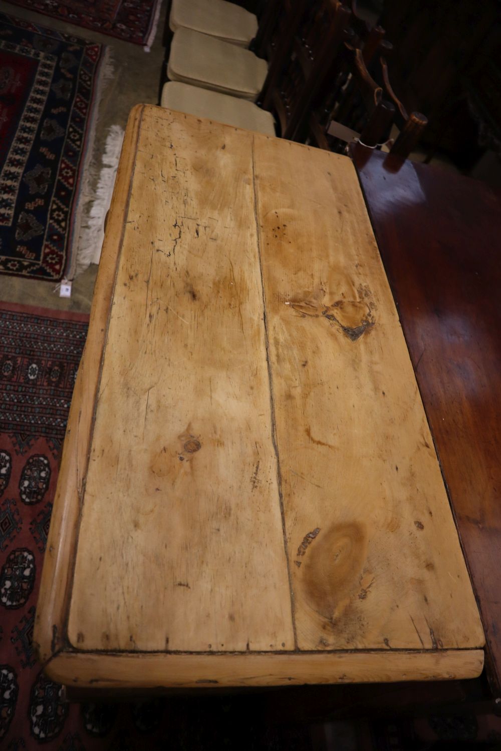 A Victorian pine chest of drawers, width 92cm, depth 44cm, height 88cm